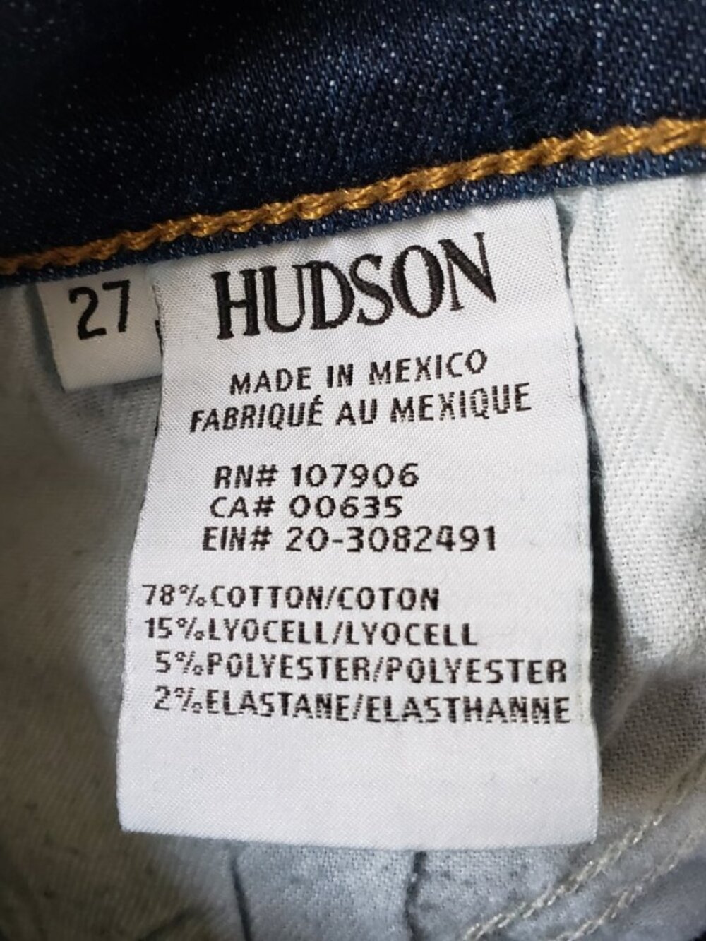 Hudson Jeans Womens 27 Dark Wash Krista Crop Skinny - Picture 4 of 5